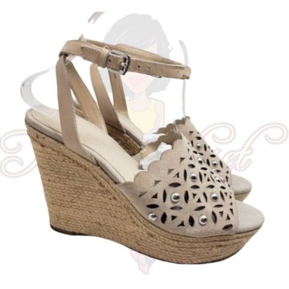 Marc Fisher Shoes - Marc Fisher LTD Hata Cutout Wedge Sandal Sz 8.5M
